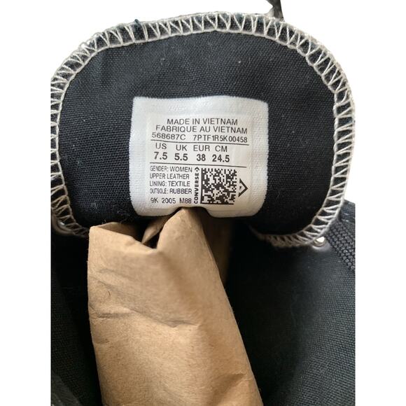 Converse Black Cable Chuck Lift Sneakers Hi-Top - Women Size 7.5 - Picture 2 of 6